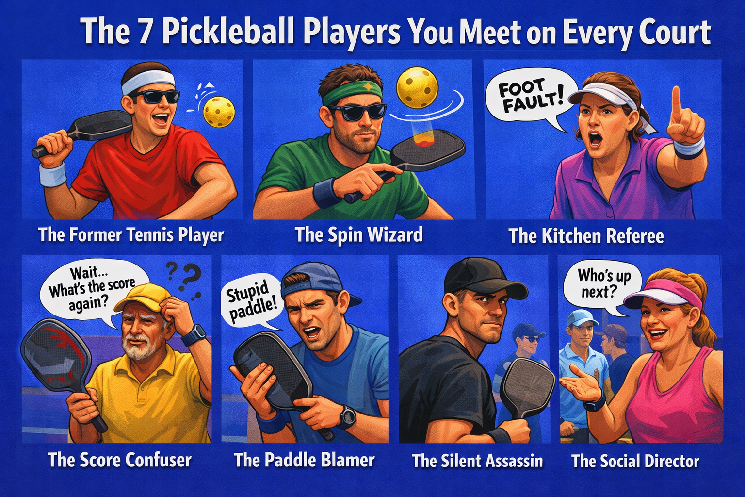 The 7 Pickleball Players You Meet on Every Court